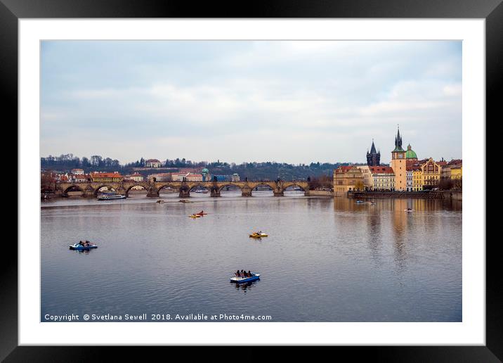 Fun Day in Prague Framed Mounted Print by Svetlana Sewell