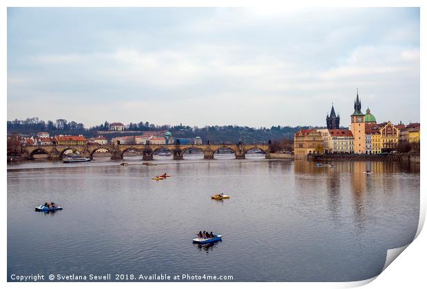 Fun Day in Prague Print by Svetlana Sewell