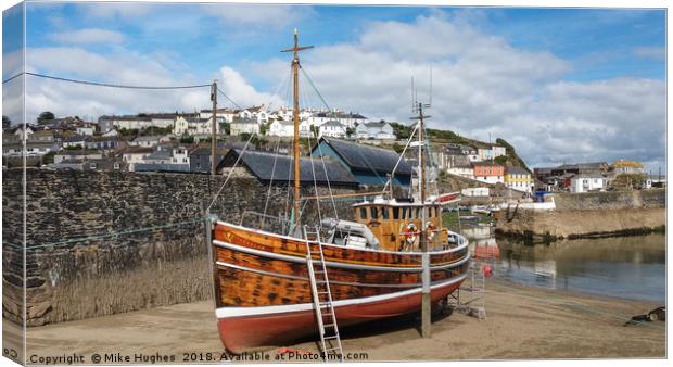Mevagissey Trawler Canvas Print by Mike Hughes