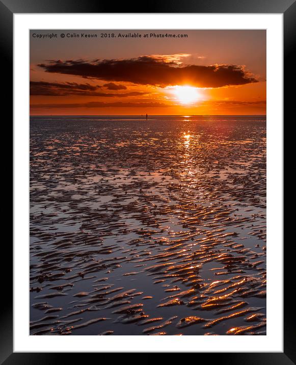Sunset at Another Place Framed Mounted Print by Colin Keown