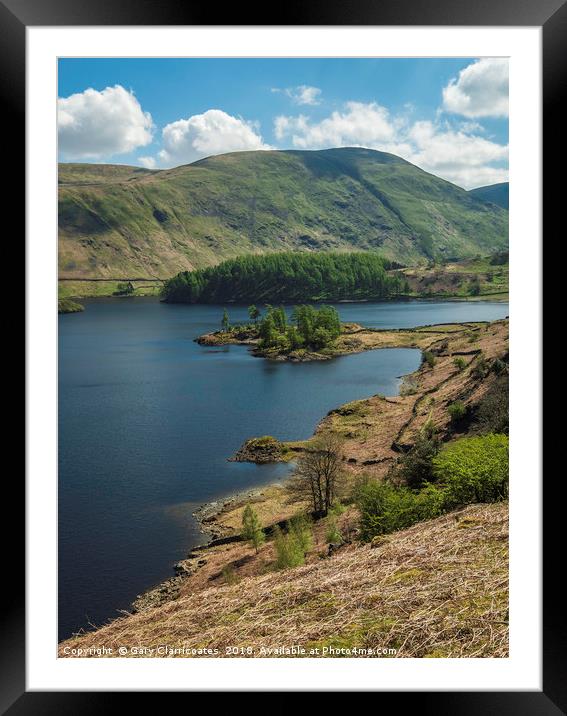 Sunny Haweswater Framed Mounted Print by Gary Clarricoates