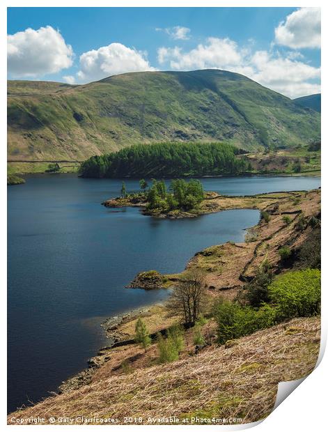 Sunny Haweswater Print by Gary Clarricoates