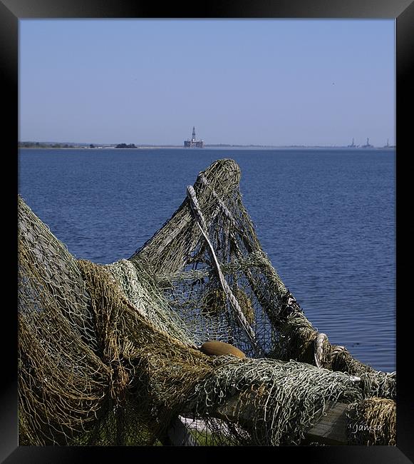 Cromarty Nets View Framed Print by james sanderson