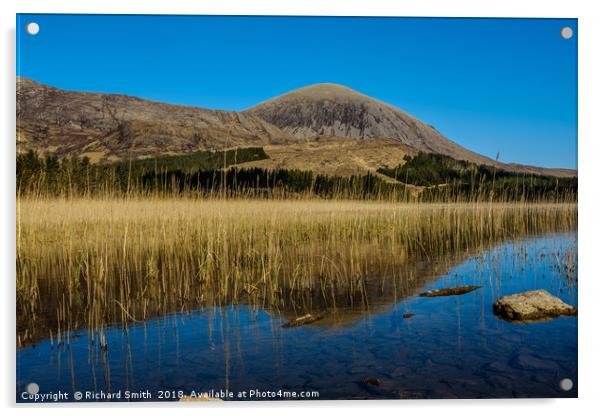Loch Cill Chriosd and Beinn na Caillich Acrylic by Richard Smith