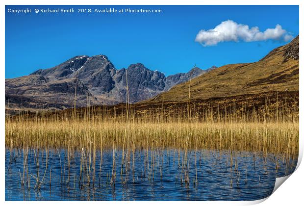 Loch Cill Chriosd and Blaven #5 Print by Richard Smith