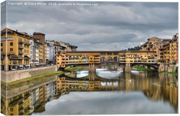Ponte Vecchio Florence Canvas Print by Diana Mower