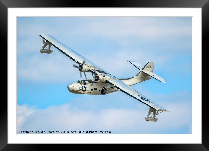 Canadian Vickers Canso A 11005 G-PBYA Framed Mounted Print by Colin Smedley