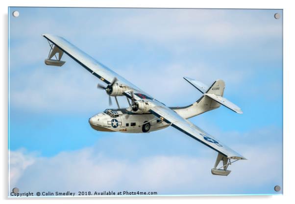 Canadian Vickers Canso A 11005 G-PBYA Acrylic by Colin Smedley