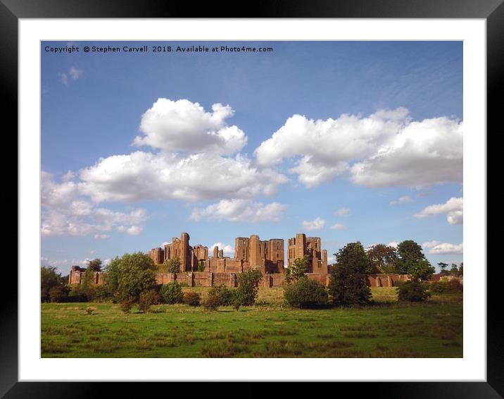 Kenilworth Castle, Warwickshire Framed Mounted Print by Stephen Carvell