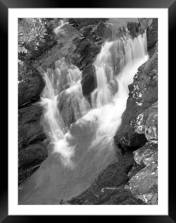 Rogie Falls Framed Mounted Print by james sanderson