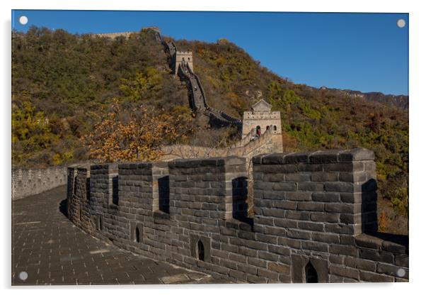 Chinese Wall at Mutianyu Acrylic by Thomas Schaeffer