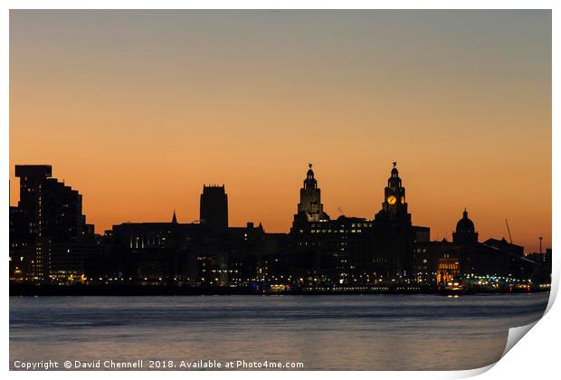Liverpool Waterfront     Print by David Chennell