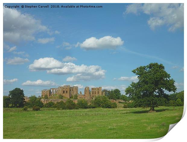 Kenilworth Castle, Warwickshire Print by Stephen Carvell