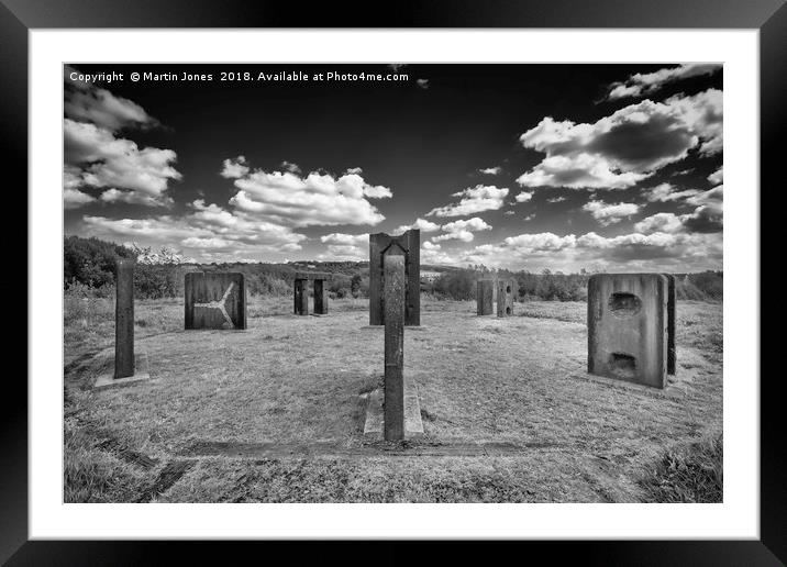 Steel Henge, Monument to the Past Framed Mounted Print by K7 Photography