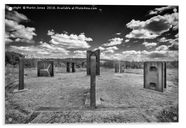 Steel Henge, Monument to the Past Acrylic by K7 Photography