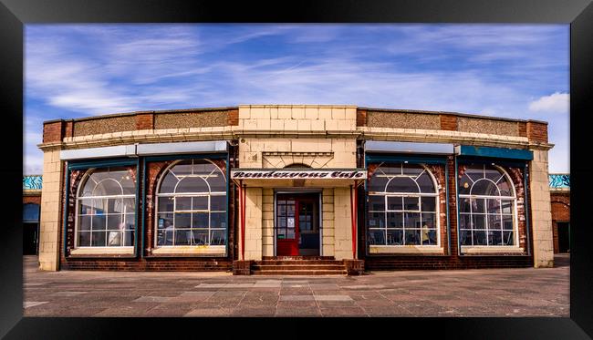 Rendezvous Cafe Beside the Sea  Framed Print by Naylor's Photography
