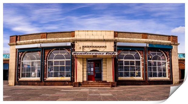 Rendezvous Cafe Beside the Sea  Print by Naylor's Photography