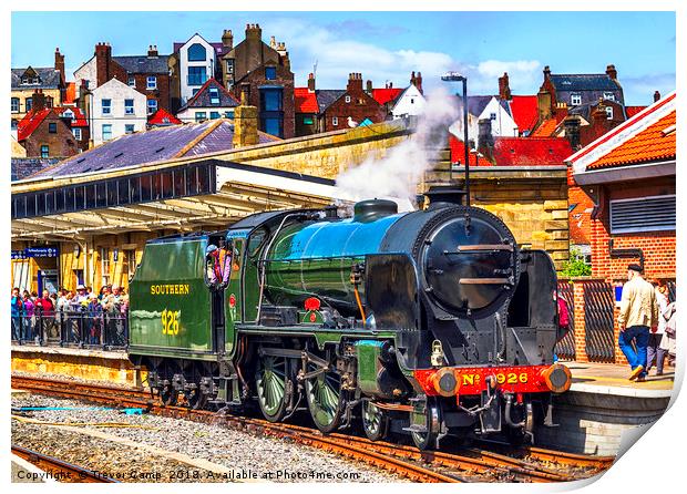 Repton at Whitby Print by Trevor Camp