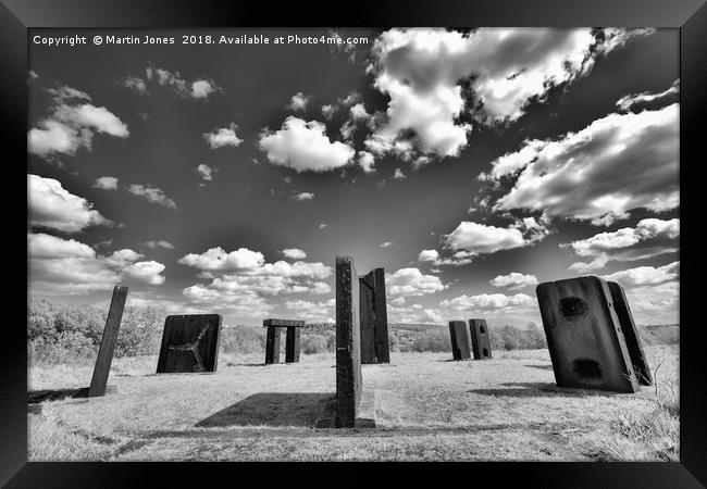 The Steel Monoliths of Steel Henge Framed Print by K7 Photography