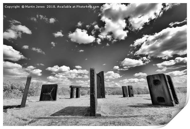 The Steel Monoliths of Steel Henge Print by K7 Photography