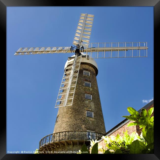 Moulton Windmill Framed Print by Ros Ambrose