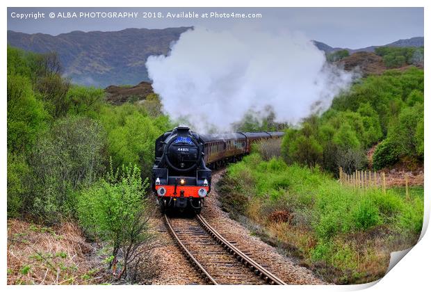 The Jacobite Steam Train. Print by ALBA PHOTOGRAPHY