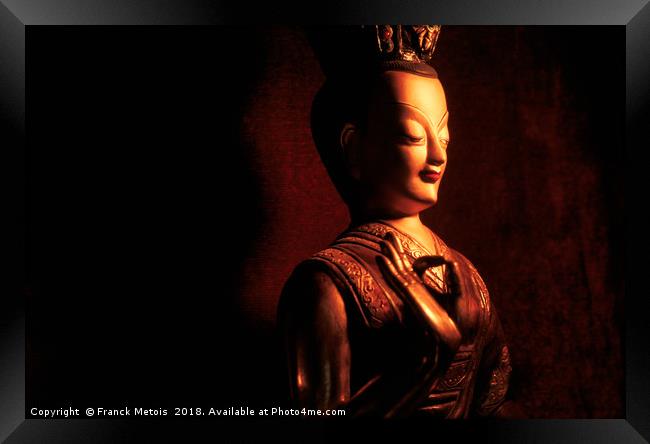 Buddha Framed Print by Franck Metois