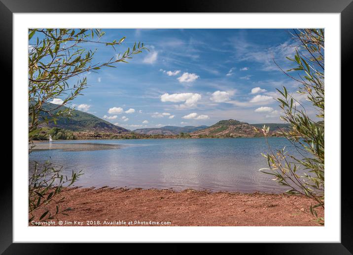 The Colourful Lac du Salagou  Framed Mounted Print by Jim Key