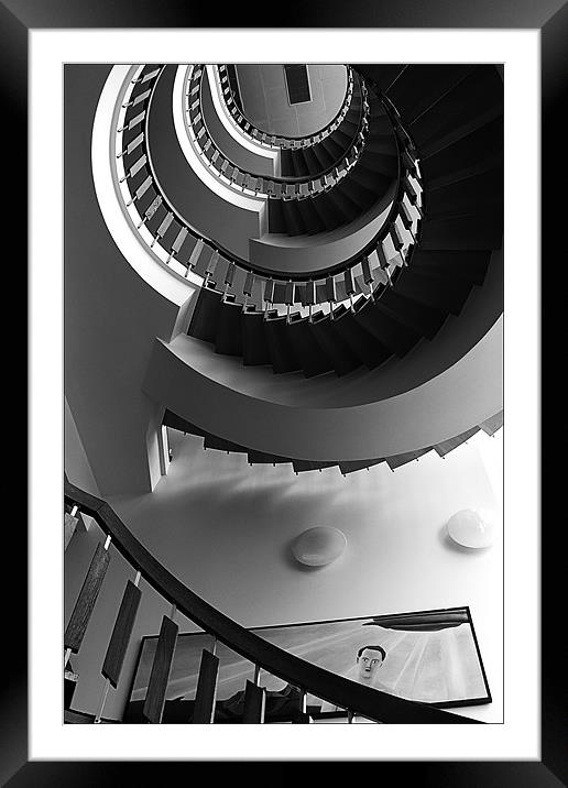 Spiral Staircase Framed Mounted Print by Tony Bates