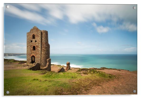 St Agnes Cornwall Acrylic by Eddie John