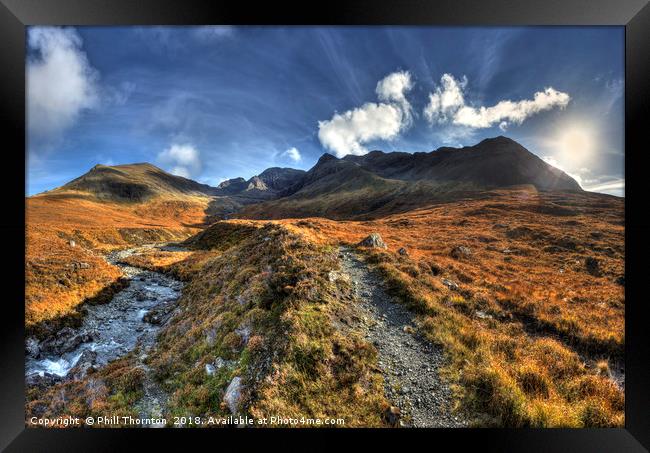 The Black Cuillin Range No. 2 Framed Print by Phill Thornton