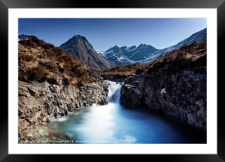 Fairy Pools, Isle of Skye. No.2 Framed Mounted Print by Phill Thornton