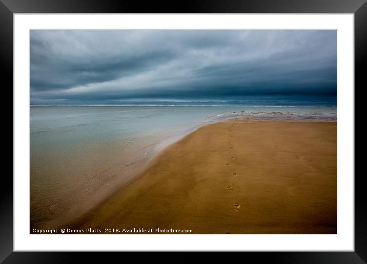 The Beach to ? Framed Mounted Print by Dennis Platts