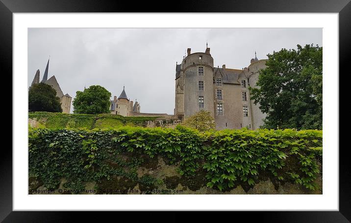 ‎⁨Le Thouet⁩, Chateau ⁨Montreuil-Bellay⁩, ⁨France⁩ Framed Mounted Print by Penny Martin