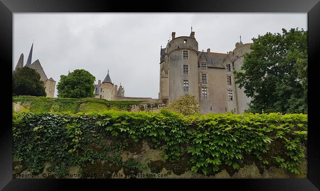 ‎⁨Le Thouet⁩, Chateau ⁨Montreuil-Bellay⁩, ⁨France⁩ Framed Print by Penny Martin