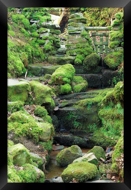 DRY STEPS Framed Print by andrew saxton