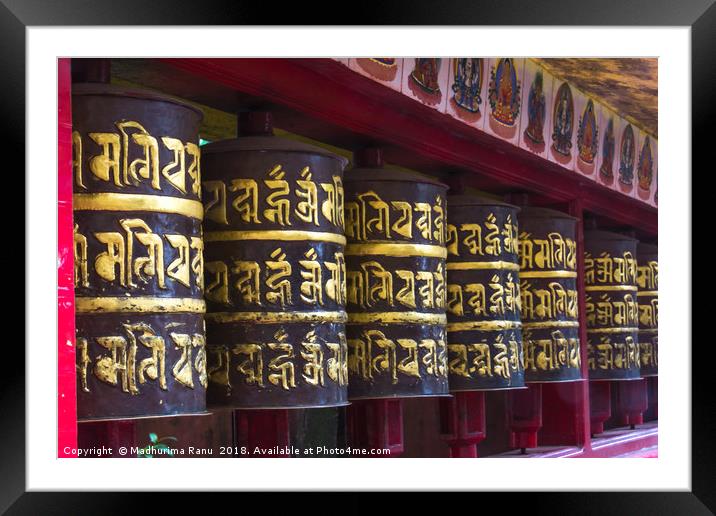 Temple at Darjeeling Framed Mounted Print by Madhurima Ranu