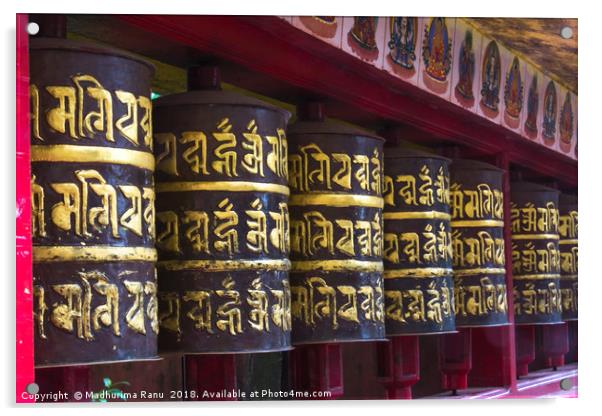 Temple at Darjeeling Acrylic by Madhurima Ranu