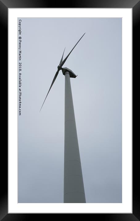Turbine, Sailly-Flibeaucourt⁩, ⁨Picardy⁩, ⁨France⁩ Framed Mounted Print by Penny Martin