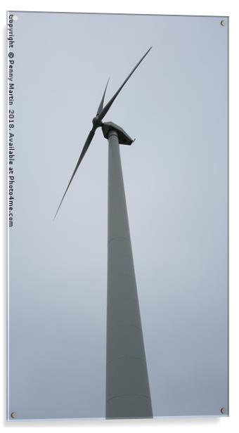 Turbine, Sailly-Flibeaucourt⁩, ⁨Picardy⁩, ⁨France⁩ Acrylic by Penny Martin