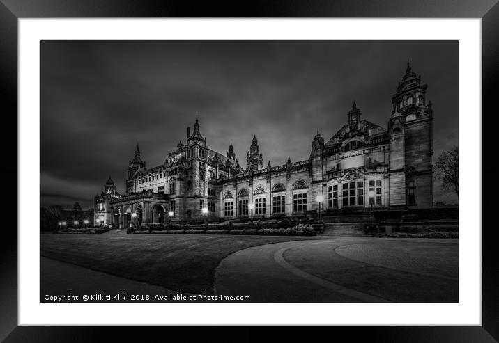 Kelvingrove Art Gallery and Museum Framed Mounted Print by Angela H