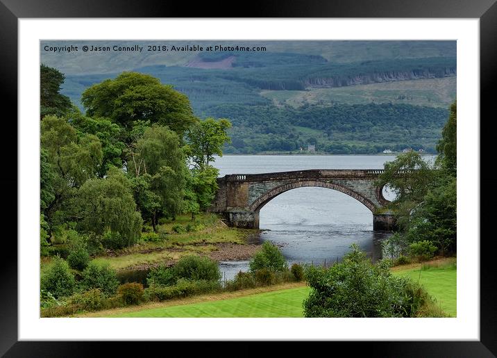 Loch Fyne Bridge. Framed Mounted Print by Jason Connolly