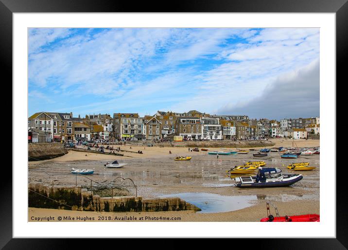 St Ives Framed Mounted Print by Mike Hughes