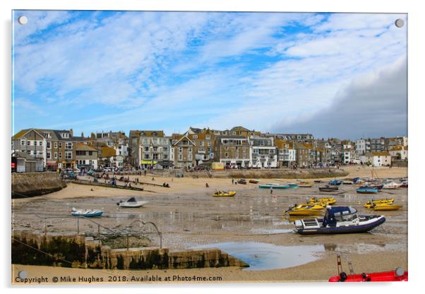 St Ives Acrylic by Mike Hughes