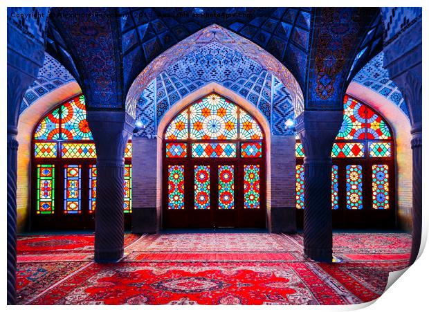 Pink Mosque, Iran Print by Alexandre Rotenberg