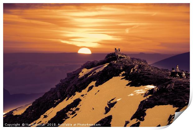 Mt. Snowdon Print by Nar Sunuwar