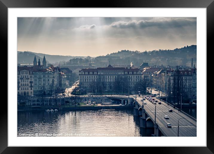Busy Prague Framed Mounted Print by Svetlana Sewell