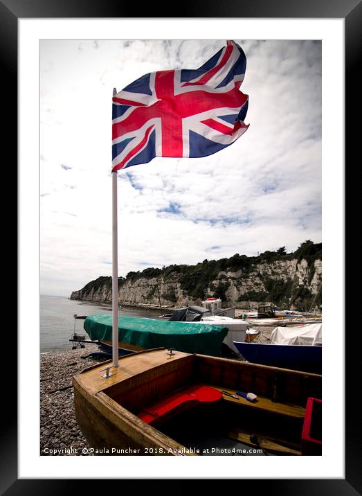 Union Jack  Framed Mounted Print by Paula Puncher
