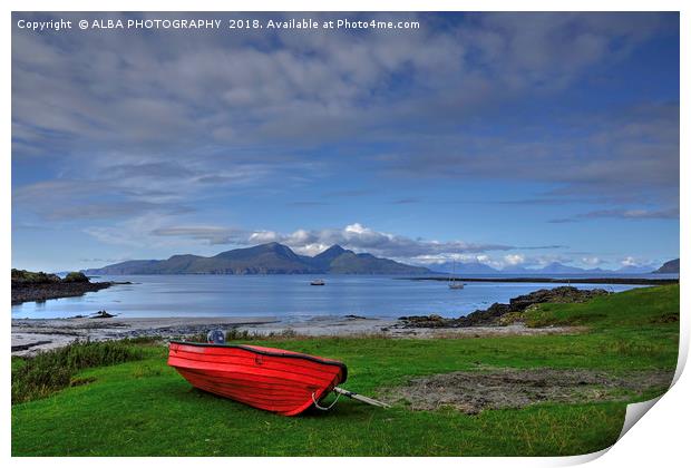 Isle of Rum, Small Isles, Scotland Print by ALBA PHOTOGRAPHY