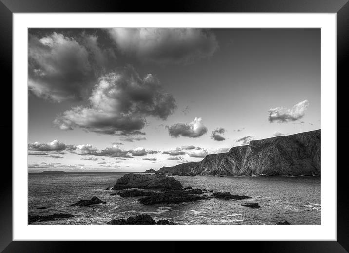 Clouds Over Hartland Quay Framed Mounted Print by Mike Gorton